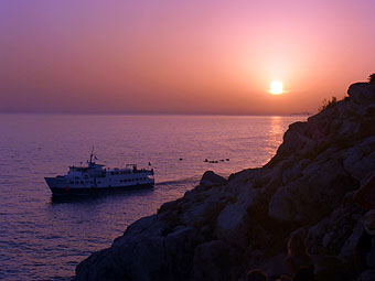 sunset in Dubrovnik