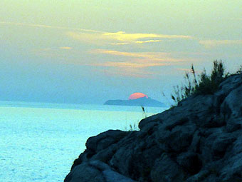 sunset in Dubrovnik