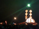 Release of a sky lantern, Loy Krathong Festival