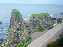 The view of Sea of Japan between Iwadate and Juniko (12 lakes)