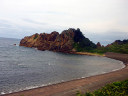 The view of Sea of Japan between Fukaura and Senjojiki