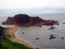 The view of Sea of Japan between Fukaura and Senjojiki